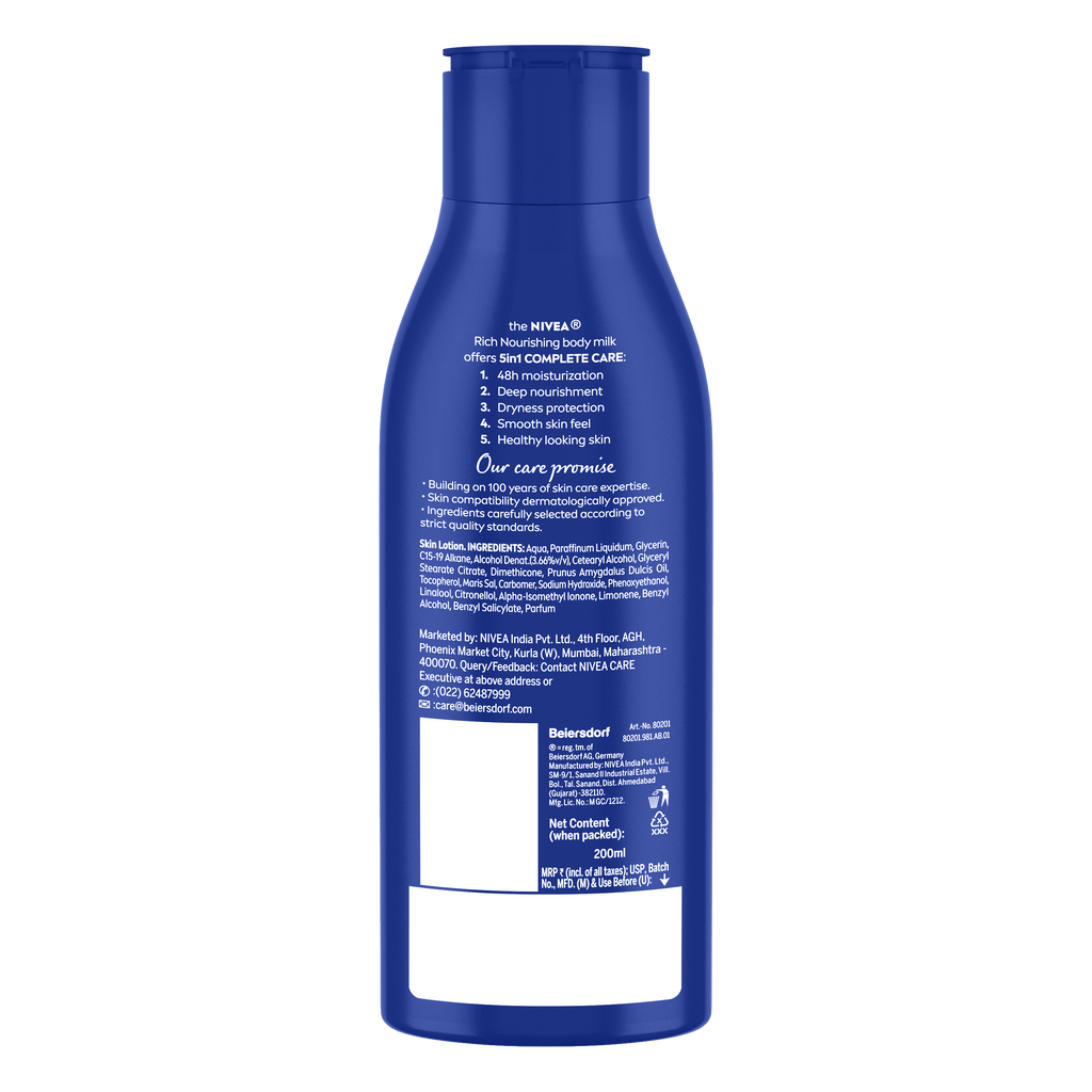 Nivea Nourishing Lotion the Best Body Lotion in India