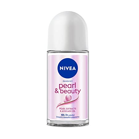Nivea Pearl & Beauty 48h Deodorant Roll On for Smooth & Beautiful Underarms